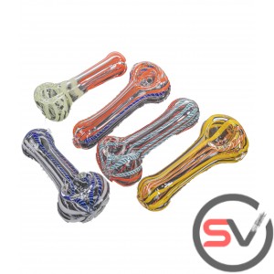 CURA COLOR GLASS PIPES 4inch 5CT/PK